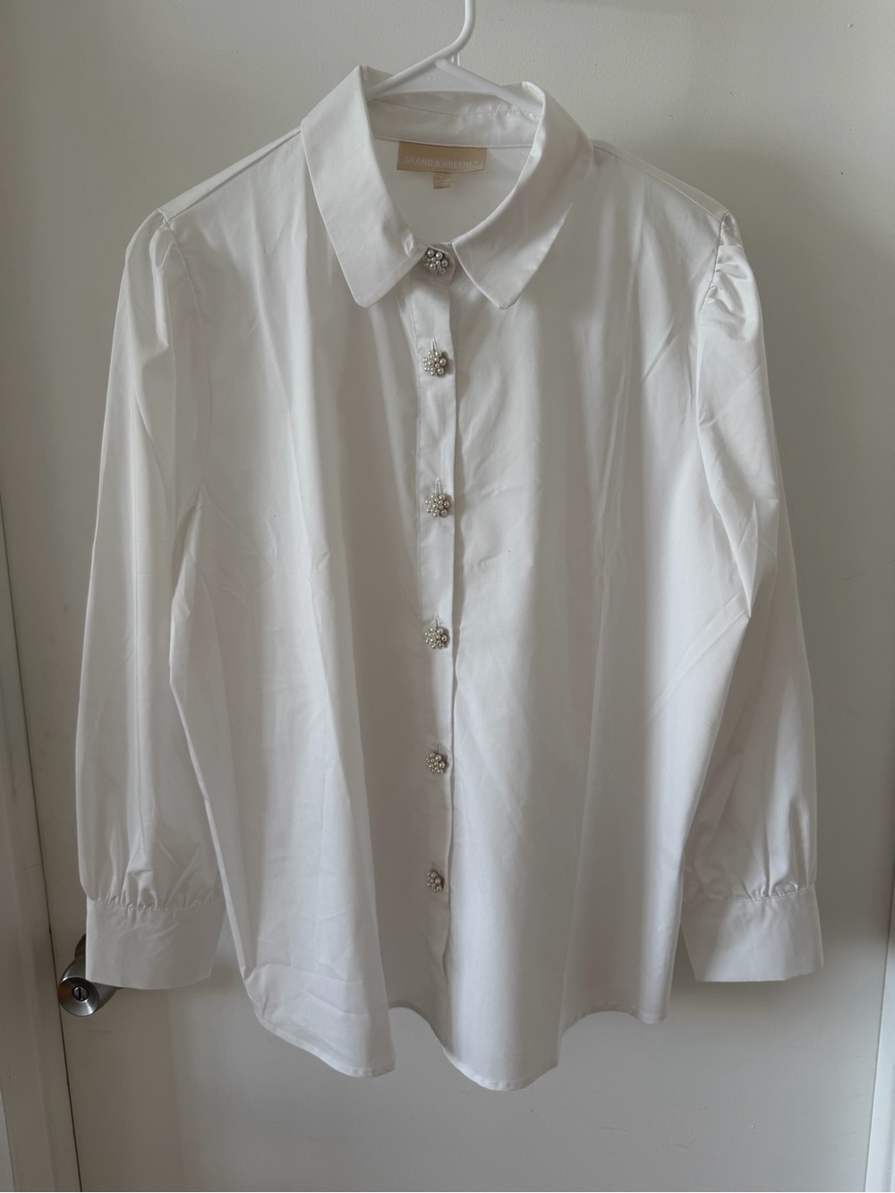 grand & greene White Pearl-Button Shirt